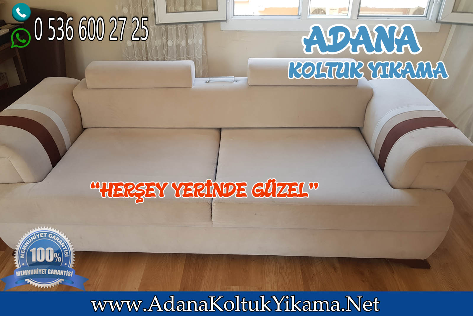 Adana Seyhan Koltuk Yıkama + Denizli Mahallesi + L Koltuk Yıkama