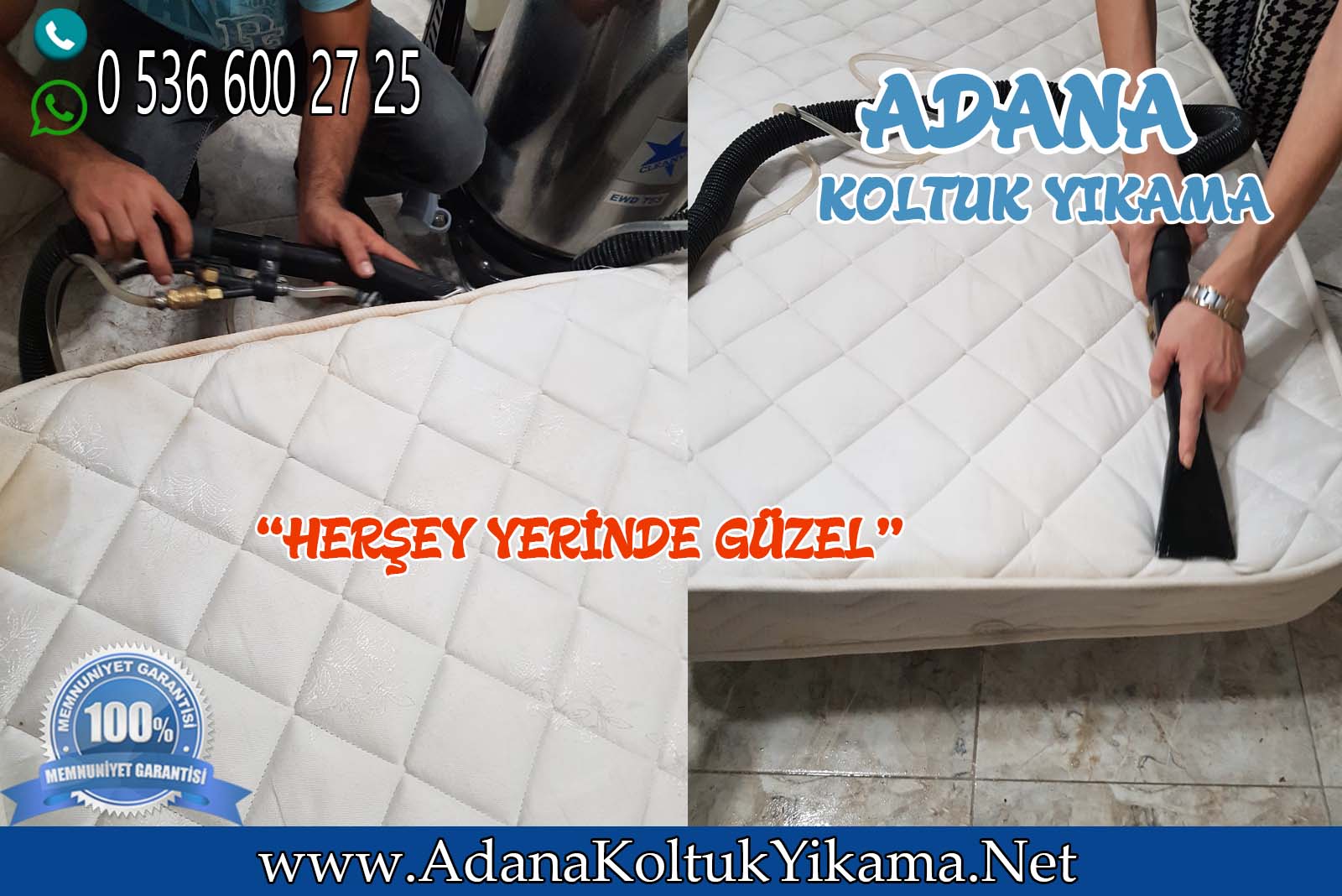 Adana Mekan Yatak Yıkama + Anka Kız Yurdu + Özel Leke Çıkartma