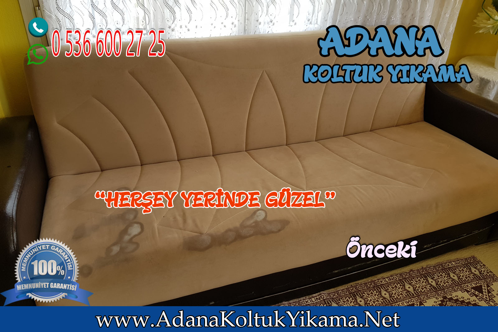 Adana Yüreğir Koltuk Yıkama